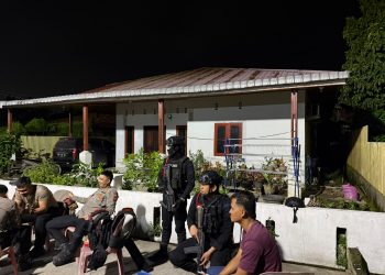 30 Personel Brimob Polda Sumut Diterjunkan, Nobar Piala Dunia 2026 di Belawan Berlangsung Aman dan Kondusif