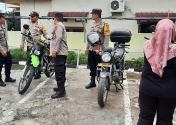 Tingkatkan Profesionalisme Bhabinkamtibmas, Kasat Binmas Polres Pematangsiantar Supervisi Polsek Siantar Selatan dan Siantar Marihat