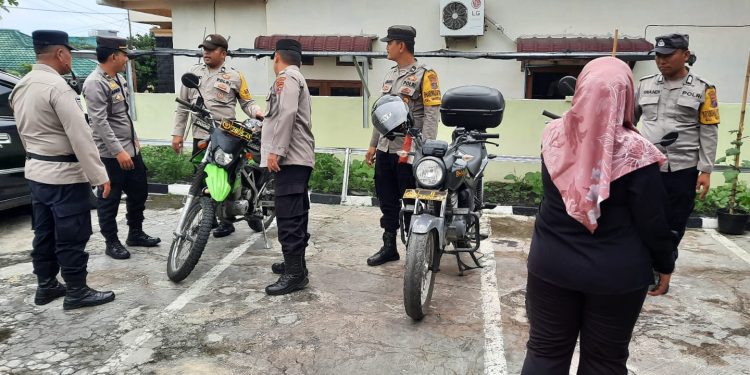 Tingkatkan Profesionalisme Bhabinkamtibmas, Kasat Binmas Polres Pematangsiantar Supervisi Polsek Siantar Selatan dan Siantar Marihat