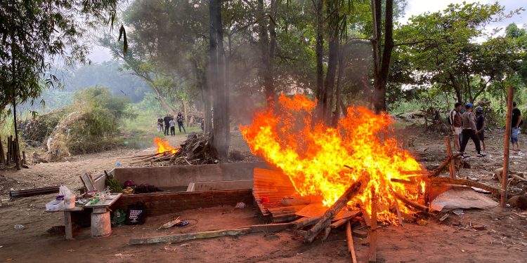 Polrestabes Medan Bongkar Jaringan Narkoba Medan 14 Sarang Narkoba Dibumihanguskan