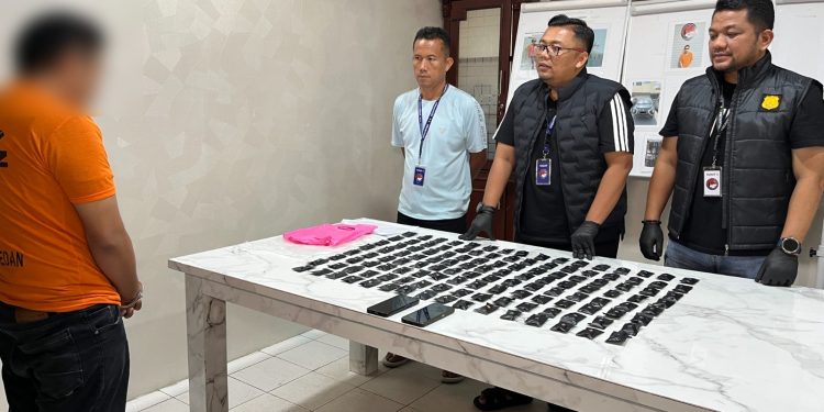 Polrestabes Medan Bongkar Jaringan Vape Narkoba Internasional, 128 Pod Getar Disita