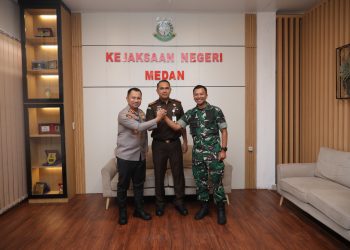Sinergi Forkopimda Makin Solid, Kapolrestabes Medan dan Dandim 0201/Medan Sambangi Kejari Medan Perkuat Penegakan Hukum