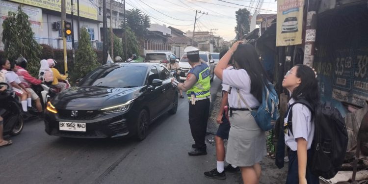 Sat Lantas Polres Pematangsiantar Bina PKS Yayasan Methodis, Cetak Pelajar Pelopor Keselamatan Berlalu Lintas