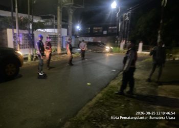 Patroli Blue Light Polres Pematangsiantar Sisir Malam, Antisipasi Balap Liar dan Knalpot Brong