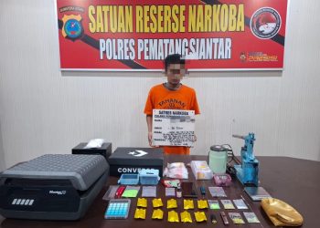 Polres Pematangsiantar Ungkap Dugaan Peredaran Narkoba, Kurir Diamankan Bersama Sabu, Ekstasi dan Etomidate