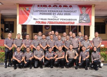 33 Personel Polres Pematangsiantar Naik Pangkat, Kapolres: Amanah Baru Harus Dibalas dengan Kinerja Terbaik