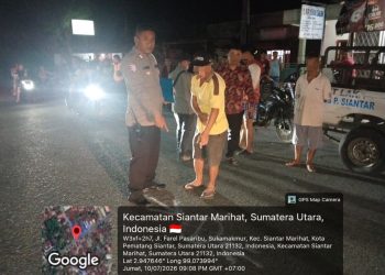 Laporan Call Center 110 Direspons Cepat, Unit Gakkum Polres Pematangsiantar Tangani Kecelakaan Mobil Kontra Sepeda Motor