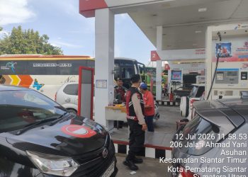 Cegah Guantibmas di SPBU, Sat Samapta Polres Pematangsiantar Pantau Stok BBM di Tiga Lokasi