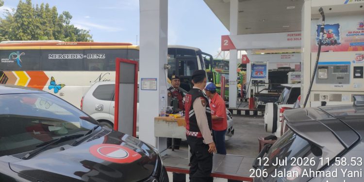 Cegah Guantibmas di SPBU, Sat Samapta Polres Pematangsiantar Pantau Stok BBM di Tiga Lokasi