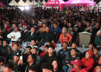 Kapolres Pematangsiantar Turun Langsung Nobar Final Piala Dunia, 450 Warga Padati Lapangan Adam Malik