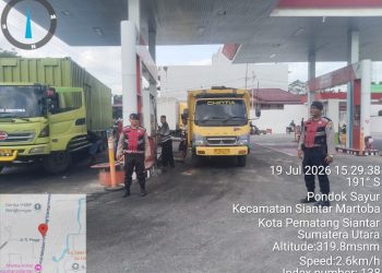 SPBU Dipantau Ketat, Polres Pematangsiantar Pastikan Antrean BBM Tak Berujung Keributan