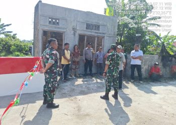 Jembatan Garuda Merah Putih Diresmikan, Bhabinkamtibmas Siantar Marihat Perkuat Sinergi TNI-Polri