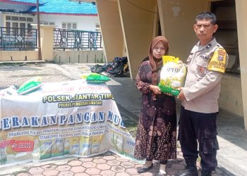 GPM Polsek Siantar Timur Diserbu Warga, 100 Karung Beras SPHP Ludes Terjual