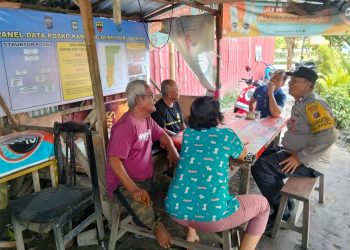 Tekan Peredaran Narkoba, Bhabinkamtibmas Polsek Siantar Barat Sisir Kampung Bebas Narkoba di Jalan Jawa