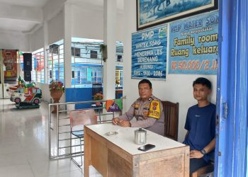 Cegah Pencurian di Lokasi Wisata, Bhabinkamtibmas Polsek Siantar Martoba Sambangi Kolam Renang Watersong