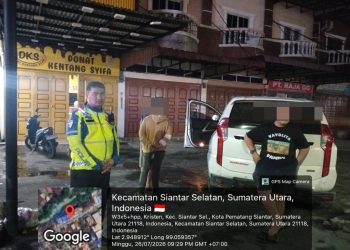 Tabrakan Pajero dan Angkot di Jalan Gereja, Unit Gakkum Polres Pematangsiantar Bergerak Cepat