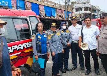 Parkir dan Bongkar Muat di Badan Jalan Ditertibkan, Polsek Siantar Barat Sasar Kawasan Pasar Horas