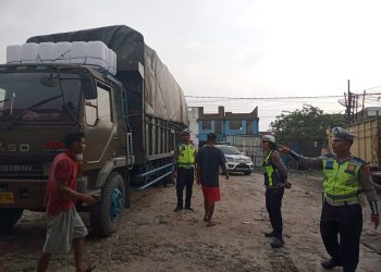 Cegah Truk Overload Picu Kecelakaan, Sat Lantas Pematangsiantar Tegur Pengusaha Angkutan Barang