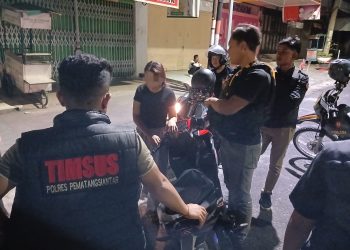 Timsus Dayok Mirah Sisir Pematangsiantar Tengah Malam, Cegah Tawuran hingga Geng Motor