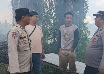 Polsek Siantar Martoba Gerak Cepat Cek Kebakaran Rumah di Bahtorop Ujung, Kerugian Ditaksir Rp30 Juta