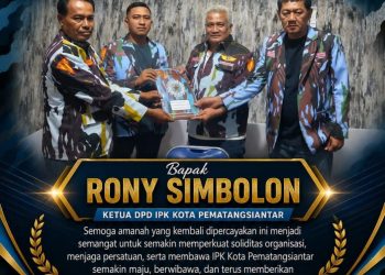 Alvin Generasi Pemuda Ucapkan Selamat Kepada Rony Simbolon Jabat Kembali Ketua DPD IPK Kota Siantar