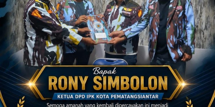 Alvin Generasi Pemuda Ucapkan Selamat Kepada Rony Simbolon Jabat Kembali Ketua DPD IPK Kota Siantar