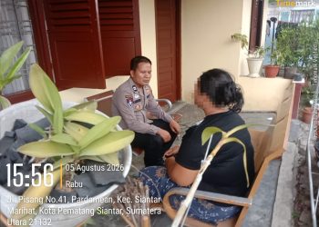 Respons Cepat CC 110, Polsek Siantar Marihat Redam Konflik Abang-Adik Secara Kekeluargaan