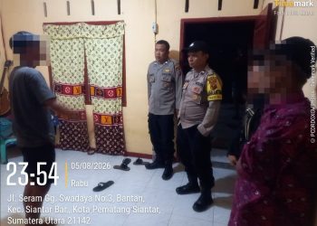 Tinjut Laporan CC 110, Polsek Siantar Barat Gerak Cepat Cek Dugaan KDRT di Gang Swadaya