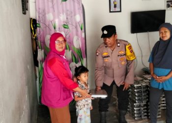 Polsek Siantar Martoba Kawal Distribusi 197 Paket MBG untuk Balita, Bumil dan Busui