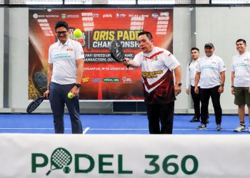 QRIS Padel Championship 2026 Dibuka, Wesly Dorong Digitalisasi Pembayaran dan Gairahkan Olahraga di Pematangsiantar