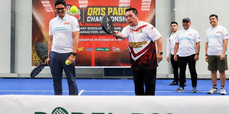 QRIS Padel Championship 2026 Dibuka, Wesly Dorong Digitalisasi Pembayaran dan Gairahkan Olahraga di Pematangsiantar
