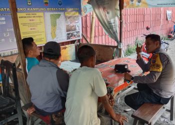 Patroli KBN di Jalan Jawa, Polsek Siantar Barat Ajak Warga Bersatu Lawan Narkoba