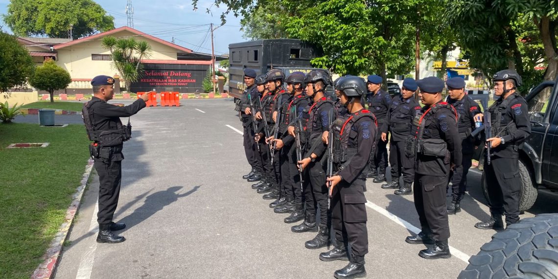 HUT ke-81 RI, Brimob Sumut Perkuat Patroli di Medan, Titik Rawan Jadi Sasaran Pengamanan