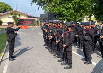 HUT ke-81 RI, Brimob Sumut Perkuat Patroli di Medan, Titik Rawan Jadi Sasaran Pengamanan
