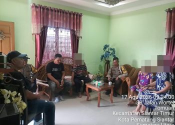 Respon Cepat Laporan 110, Polsek Siantar Timur Redam Perselisihan Warga Lewat Mediasi