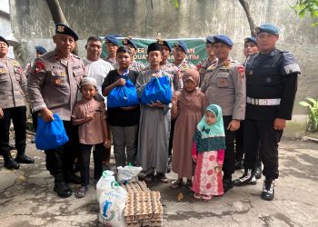Semangat Maulid Nabi 1448 H, Brimob Sumut Hadir Berbagi dan Menebar Kepedulian