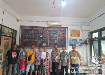 Polsek Siantar Utara Redam Kesalahpahaman Warga Gang Inpres Lewat Problem Solving