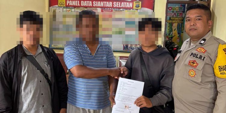 Polsek Siantar Selatan Redam Selisih Paham Warga, Berakhir Damai Lewat Problem Solving