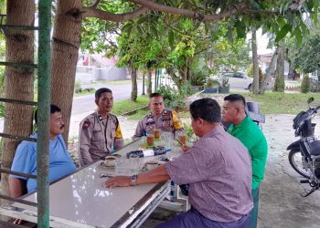 Cegah Karhutla, Polsek Siantar Selatan Ingatkan Warga Jalan Narumondah Tingkatkan Kewaspadaan