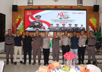 Bawa Kue Ulang Tahun, Kapolres Pematangsiantar Beri Surprise Harlah Kejaksaan RI ke-81