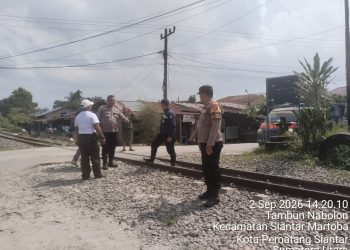 Karyawan PT KAI Tersambar Kereta Api di Tambun Timur, Polsek Siantar Martoba Bergerak Cepat