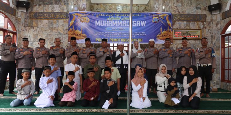 Maulid Nabi di Masjid Safarul Qadri, Kapolres Pematangsiantar Tekankan Akhlak Rasulullah dalam Pengabdian