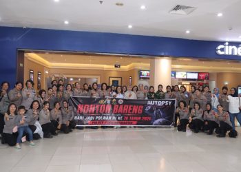 Nobar HUT Polwan ke-78, Kapolres Pematangsiantar Perkuat Sinergitas Lintas Institusi