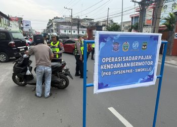 Satlantas Polres Pematangsiantar Turun ke Jalan, Puluhan Kendaraan Diperiksa dalam Razia PKB 2026