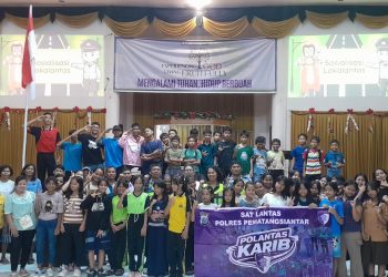 Cegah Laka Lantas Sejak Dini, Sat Lantas Polres Pematangsiantar Edukasi Jemaat GKPB