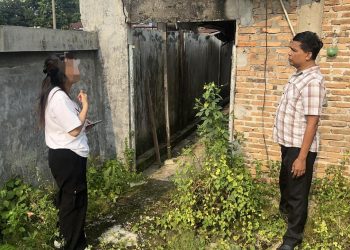 Laporan Dugaan Pagar Besi Dicuri Masuk 110, Polsek Siantar Martoba Langsung Cek TKP