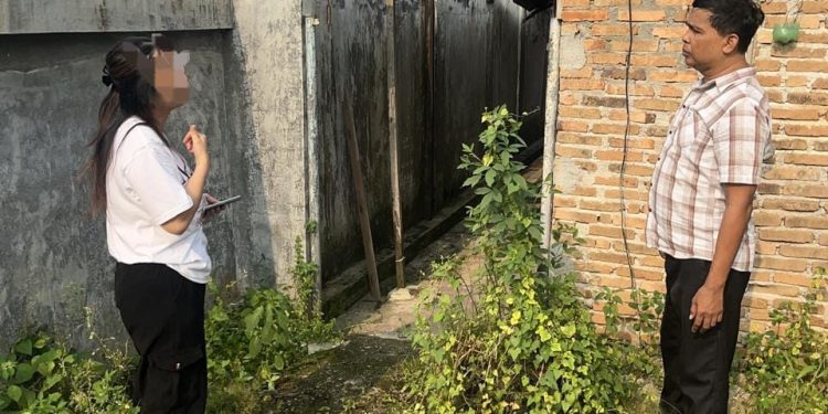 Laporan Dugaan Pagar Besi Dicuri Masuk 110, Polsek Siantar Martoba Langsung Cek TKP