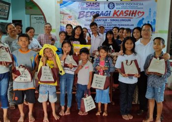 Jelang Pelantikan, SMSI Siantar Simalungun Gandeng Bank Indonesia Pematangsiantar Berbagi Kasih di Panti Asuhan