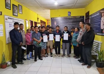 Tawuran Nyaris Meledak di Dolok Silau, Kapolsek Dolok Silau Amankan 13 Remaja dan 3 Kelewang