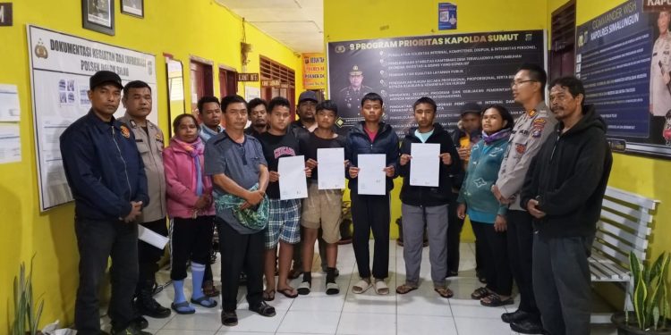 Tawuran Nyaris Meledak di Dolok Silau, Kapolsek Dolok Silau Amankan 13 Remaja dan 3 Kelewang